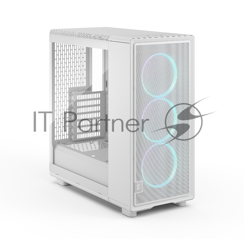 Корпус ПК без блока питания/ Case Fractal Design Epoch TG RGB Clear Tint, Midi-Tower, 3x120mm ARGB, 2xUSB-A 3.2 + 1xUSB 3.2 Type-C ATX, mATX, mITX, White