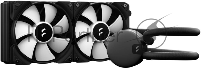 Система жидкостного охлаждения для ПК/ Water Cooling System Fractal Design Lumen S24 V2 RGB (180W, 240mm, Black, ARGB/ Fans: 2x120mm, 56CFM, 33.2dBA, 2000RPM/ Pump height 67mm, 22dBA, 4000RPM, Rad thickness 27mm/ S: 1851, 1700, 1200, 115X, 2011, 2066