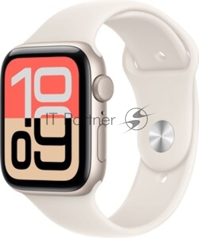 Смарт-часы Apple Watch SE 3 2025 A3325 44мм OLED корп.темная ночь Sport Band рем.темная ночь разм.брасл.:M/L (MEHQ4HN/A)