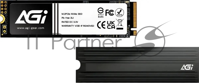 Накопитель SSD AGi PCIe 4.0 x4 1TB AGI1T0G4LAI828 AI828 M.2 2280