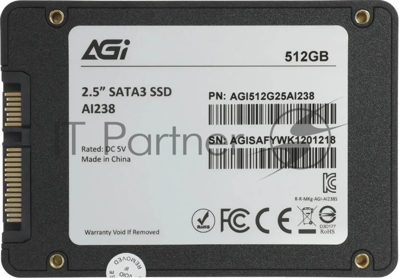 Накопитель SSD AGi SATA-III 512GB AGI512G25AI238 AI238 2.5