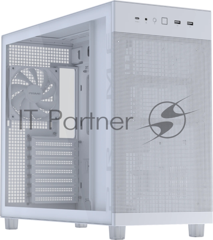 Компьютерный корпус ASUS PRIME AP303 TG WHITE (90DC00V3-B39010)