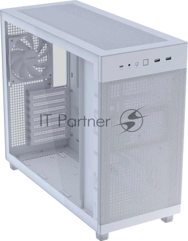 Компьютерный корпус ASUS PRIME AP303 TG WHITE (90DC00V3-B39010)