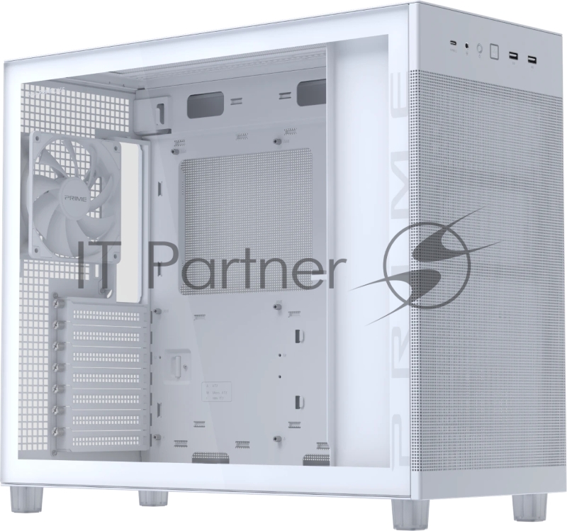 Компьютерный корпус ASUS PRIME AP303 TG WHITE (90DC00V3-B39010)