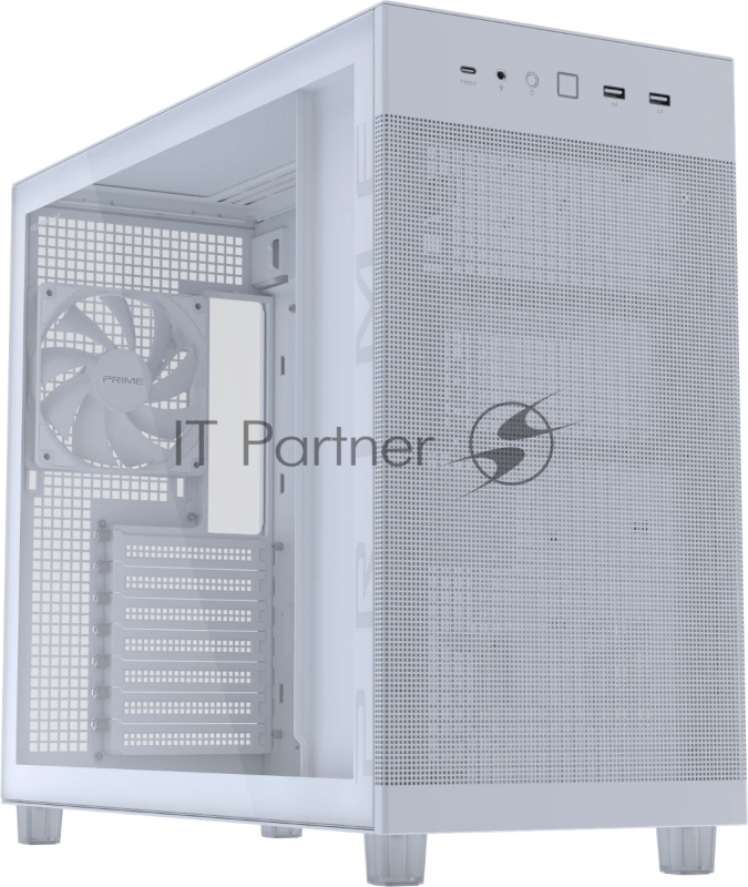 Компьютерный корпус ASUS PRIME AP303 TG WHITE (90DC00V3-B39010)