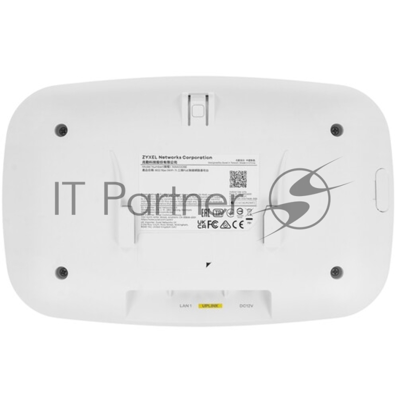 Точка доступа ZYXEL Wi-Fi 7 Access Point Zyxel NebulaFlex NWA30BE, 802.11be (BE5100), MU-MIMO 2x2+2x2, fixed antennas, 1xLAN 2.5GE, w/o support 802.1x and captive portal, only DC power (incl. PSU)