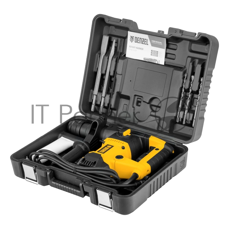 Перфоратор электрический RHVB-1250-32, SDS-plus, 1250 Вт, 5,5 Дж, 4 реж.// Denzel