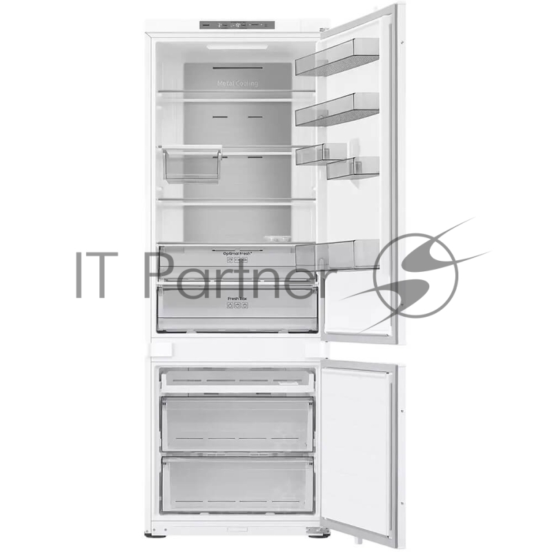 Встраиваемый холодильник Samsung BRB38G705EWW, ВхШхГ 193.5x69x55 см, объем 389 (289+100) л, Twin Cooling, зона свежести, режим Отпуск, No Frost, Wi-Fi, слайдерное крепление, энергоэффективность E
