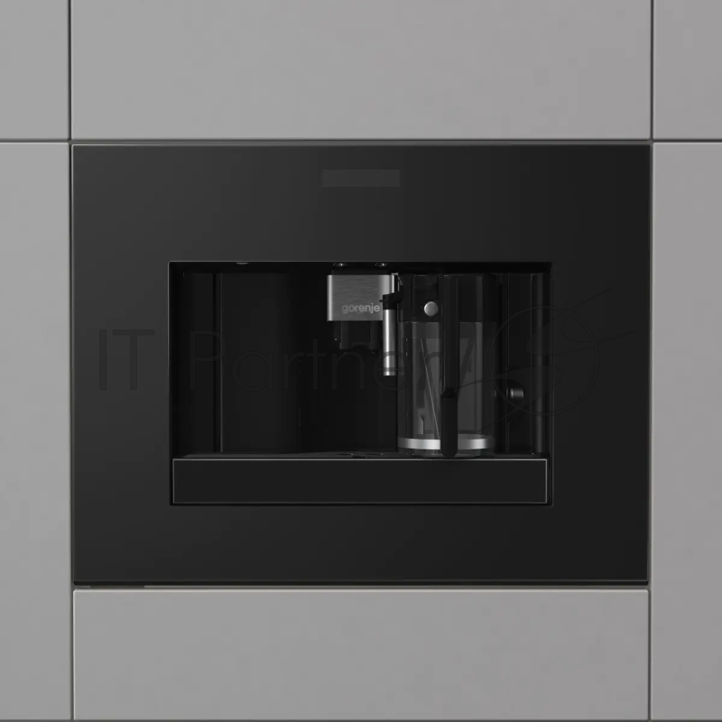 Встраиваемая кофемашина Gorenje CM4G8BG, давление 15 бар, кофемолка, мощность 1350 Вт, регулирование крепости кофе, автоматическое промывание системы, капучинатор, автоматическое приготовление эспрессо, программа очистки от накипи, регулирование темп