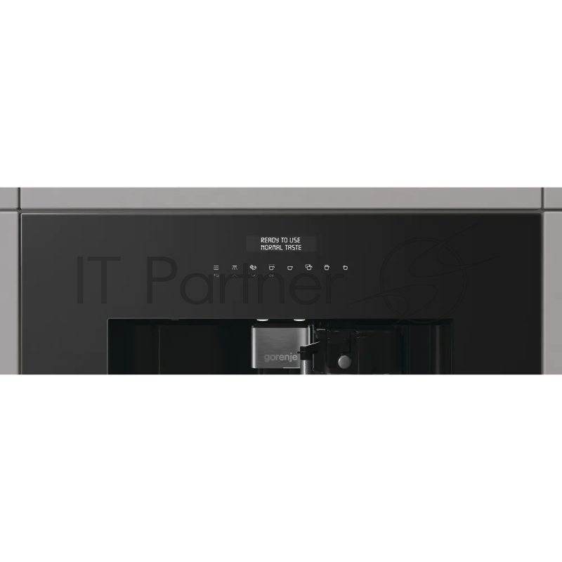 Встраиваемая кофемашина Gorenje CM4G8BG, давление 15 бар, кофемолка, мощность 1350 Вт, регулирование крепости кофе, автоматическое промывание системы, капучинатор, автоматическое приготовление эспрессо, программа очистки от накипи, регулирование темп