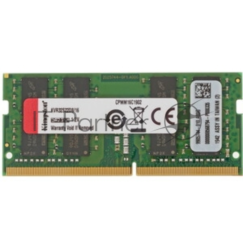 Оперативная память Kingston DDR4 SODIMM 16GB 3200Mhz KVR32S22D8/16BK