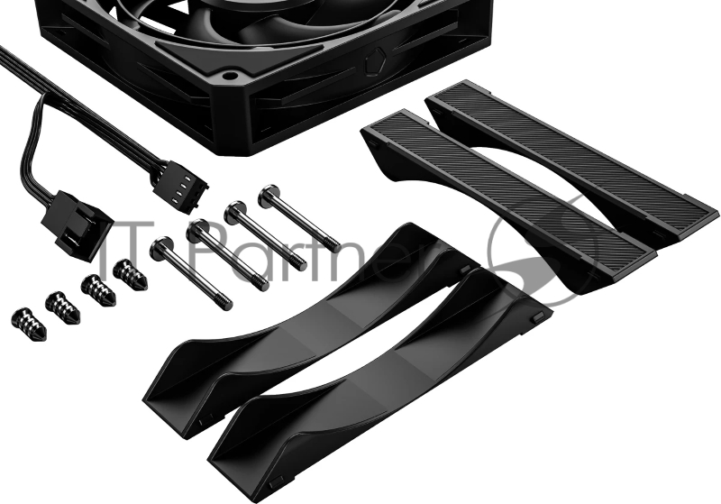 Вентилятор для корпуса ID-Cooling AT-120-K 120х120x15 черный 4-pin 36.5дБ Ret