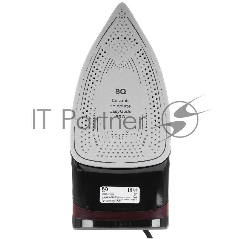 Утюг BQ SI1003 черный/винный/красный, 2600 Вт, 35 г/мин, 160 г/мин, 360 мл