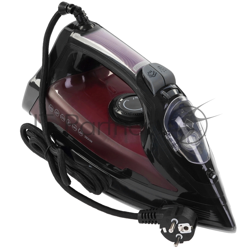 Утюг BQ SI1003 черный/винный/красный, 2600 Вт, 35 г/мин, 160 г/мин, 360 мл