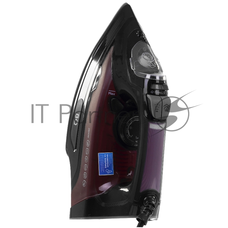Утюг BQ SI1003 черный/винный/красный, 2600 Вт, 35 г/мин, 160 г/мин, 360 мл