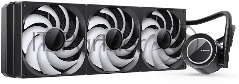 Система жидкостного охлаждения Water Cooling System JONSBO TG-420 ARGB Black (300W, 420mm, Black, ARGB/ Fans: 3x140mm, 93.73CFM, 36.2dBA, 1800RPM/ Pump height 54.55mm, 30dBA, 2400RPM, Rad thickness 54.5mm/ S: 1851, 1700, 1200, 115X, AM5, AM4)