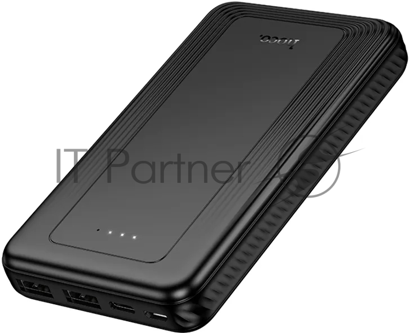Внешний аккумулятор 10000mAh 2USB+1Type-C+1micro USB 2.0A Hoco J165 (Black)