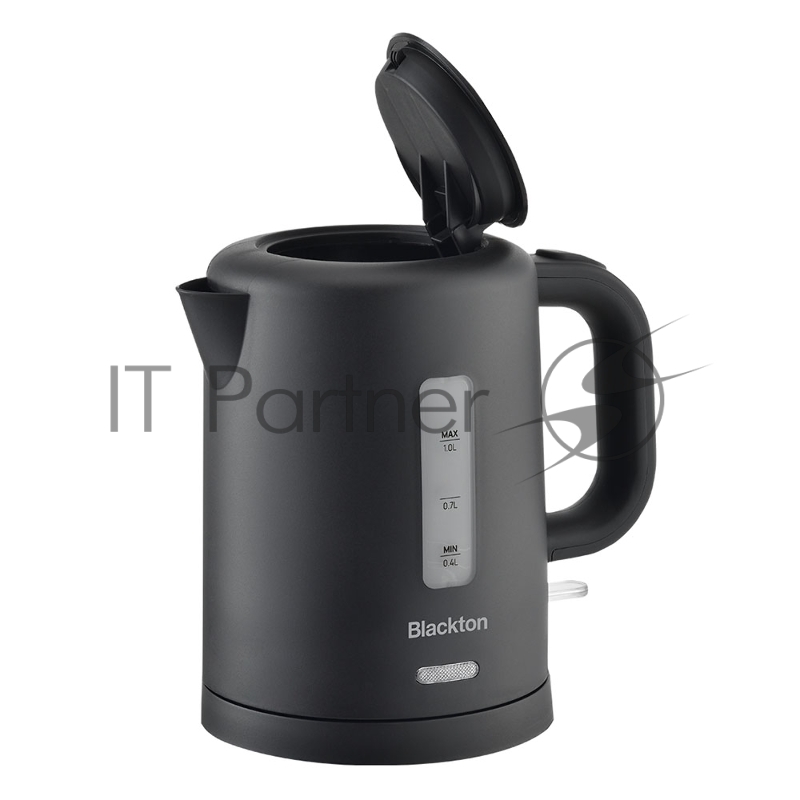 Чайник электрический Blackton Bt KT031P Black. Мощность: 1100 Вт / Объем: 1 л / Механическое управление / Автоотключение при недостаточном количестве воды и закипании / Индикация работы / Вращающийся корпус на 360 / Материал корпуса: пластик / Длина