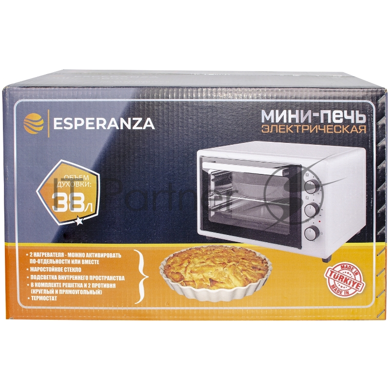 Мини-печь ESPERANZA TO-38 W (белый)