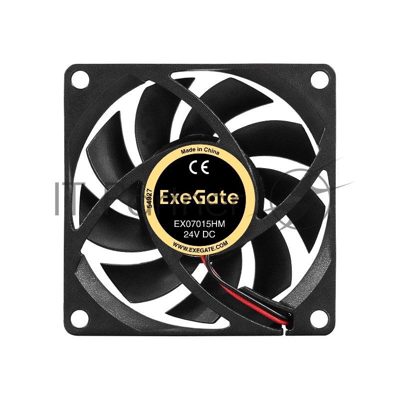 Вентилятор 12В DC ExeGate EX07015H2PM (70x70x15 мм, Hydraulic bearing (гидродинамический), 2pin+Molex, 2500RPM, 23dBA)