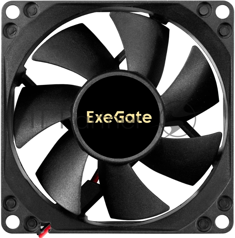 Вентилятор 12В DC ExeGate EX08025H2P (80x80x25 мм, Hydraulic bearing (гидродинамический), 2pin, 2200RPM, 22dBA)