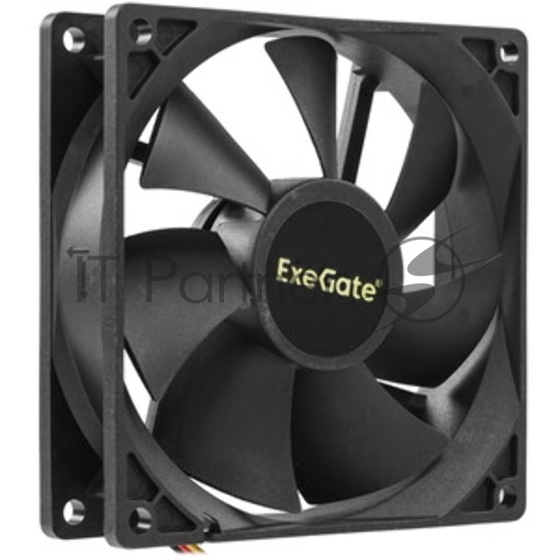 Вентилятор 12В DC ExeGate ExtraSilent ES09225S2P (92x92x25 мм, Sleeve bearing (подшипник скольжения), 2pin, 1800RPM, 21dBA)