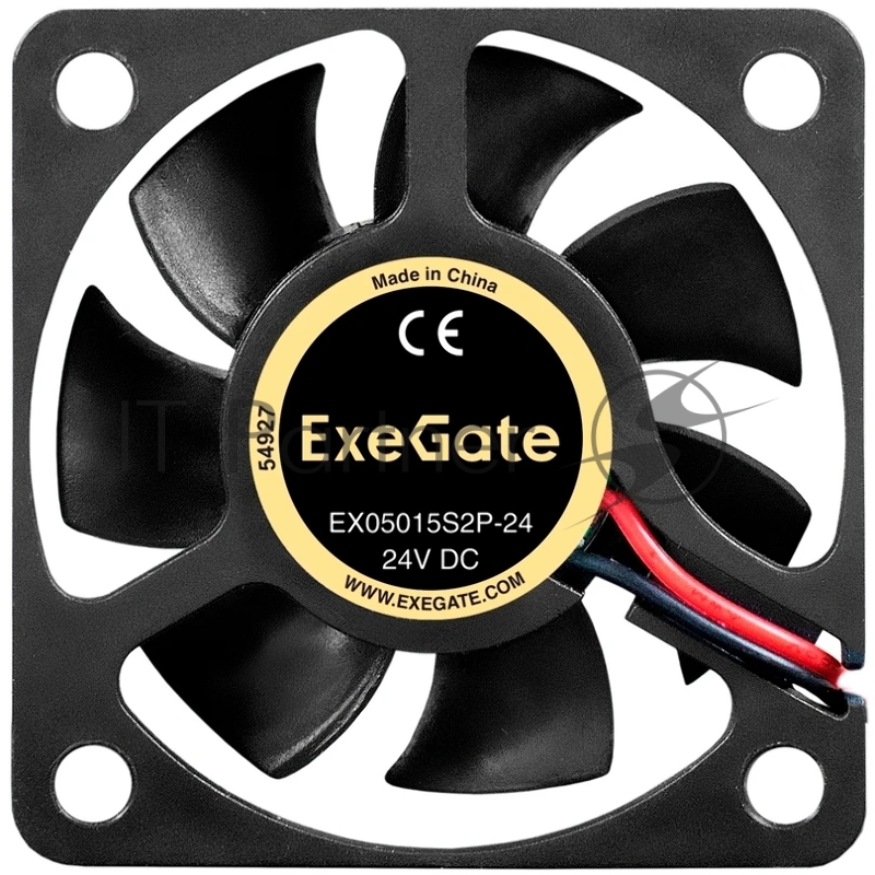 Вентилятор 24В DC ExeGate EX05015S2P-24 (50x50x15 мм, Sleeve bearing (подшипник скольжения), 2pin, 7000RPM, 32dBA)