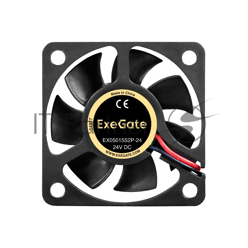 Вентилятор 24В DC ExeGate EX05015S2P-24 (50x50x15 мм, Sleeve bearing (подшипник скольжения), 2pin, 7000RPM, 32dBA)