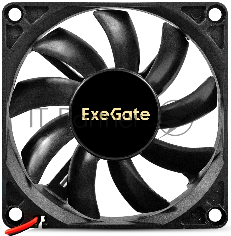 Вентилятор 24В DC ExeGate EX08015B2P-24 (80x80x15 мм, 2-Ball (двойной шарикоподшипник), 2pin, 2550RPM, 30dBA)