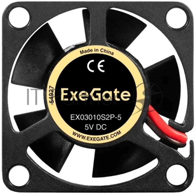Вентилятор 5В DC ExeGate EX03010S2P-5 (30x30x10 мм, Sleeve bearing (подшипник скольжения), 2pin, 9000RPM, 25dBA)