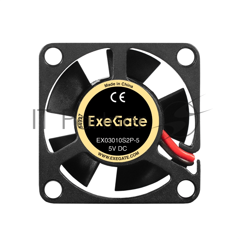 Вентилятор 5В DC ExeGate EX03010S2P-5 (30x30x10 мм, Sleeve bearing (подшипник скольжения), 2pin, 9000RPM, 25dBA)