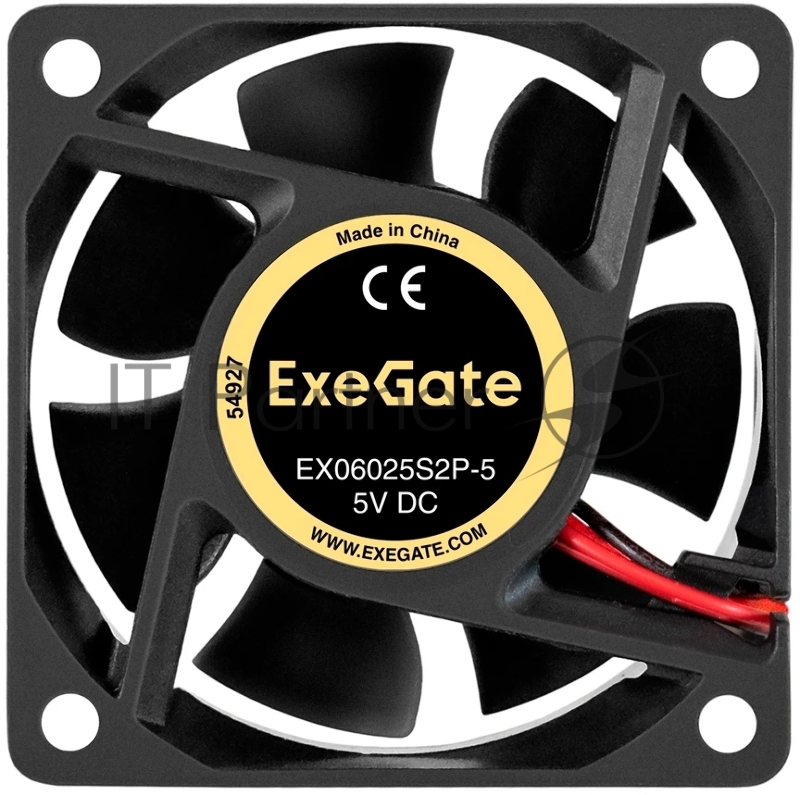Вентилятор 5В DC ExeGate EX06025S2P-5 (60x60x25 мм, Sleeve bearing (подшипник скольжения), 2pin, 3500RPM, 25dBA)