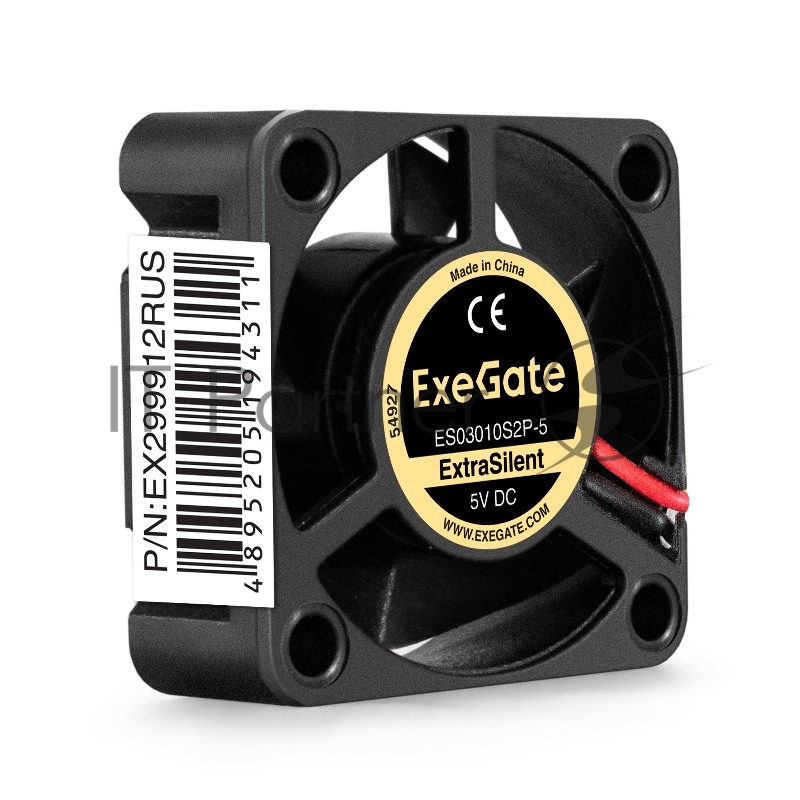 Вентилятор 5В DC ExeGate ExtraSilent ES03010S2P-5 (30x30x10 мм, Sleeve bearing (подшипник скольжения),2pin, 7000RPM, 22dBA)