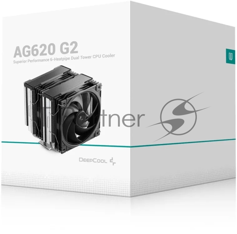 Кулер для процессора DEEPCOOL AG620 G2 LGA1954/1851/1700/AM5/AM4 (9шт/кор, TDP 270W, PWM, DUAL Black Fan 120mm, 6 тепл. трубок, черный) RET
