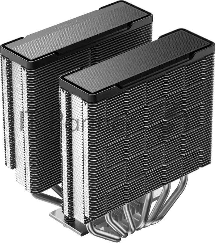Кулер для процессора DEEPCOOL AG620 G2 LGA1954/1851/1700/AM5/AM4 (9шт/кор, TDP 270W, PWM, DUAL Black Fan 120mm, 6 тепл. трубок, черный) RET
