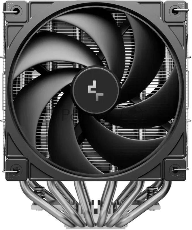 Кулер для процессора DEEPCOOL AG620 G2 LGA1954/1851/1700/AM5/AM4 (9шт/кор, TDP 270W, PWM, DUAL Black Fan 120mm, 6 тепл. трубок, черный) RET