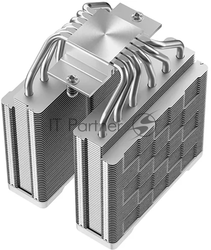Кулер для процессора DEEPCOOL AG620 G2 WH LGA1954/1851/1700/AM5/AM4 (9шт/кор, TDP 270W, PWM, DUAL Black Fan 120mm, 6 тепл. трубок, белый) RET
