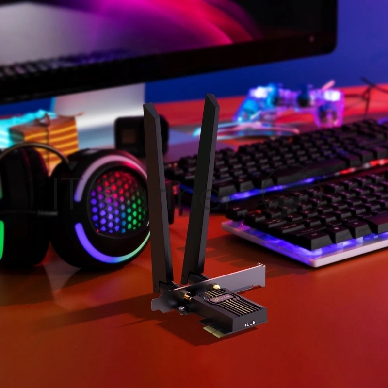 Трехдиапазонный беспроводной PCI Express-адаптер TP-Link Archer TBE552E BE9300 Wi-Fi 7 с поддержкой Bluetooth 5.4