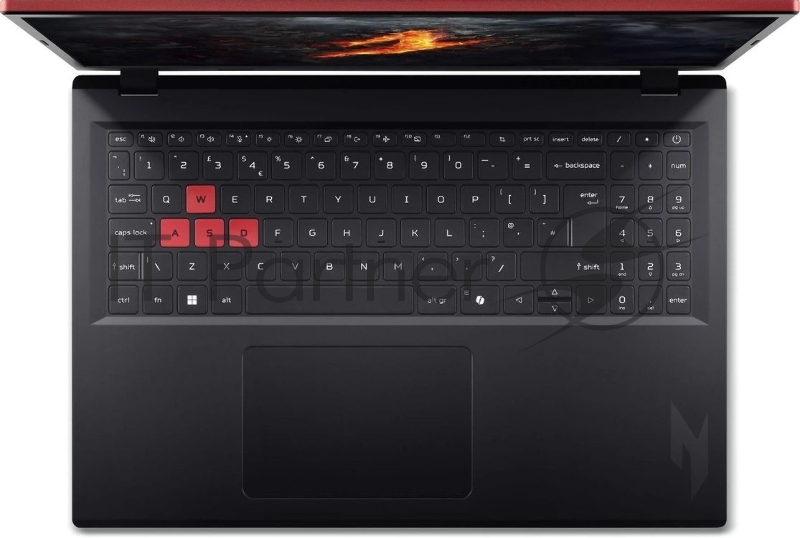 Ноутбук Acer Nitro Lite 16 NL16-71G-57PK/16/IPS/Intel Core 5 210H/16Gb/512Gb SSD/NVIDIA GeForce RTX 3050/NoOS/черный/1.95kg