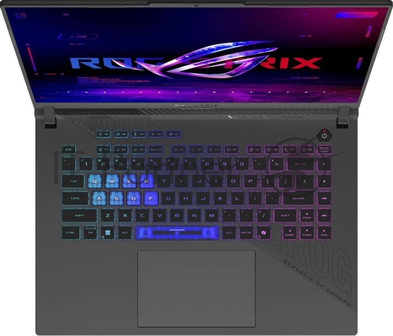 Ноутбук Asus ROG Strix G614PR-RV089/16/IPS/AMD Ryzen 9 8940HX/32Gb/1Tb SSD/NVIDIA GeForce RTX 5070Ti 12Gb/Windows 11 Pro/серый/2.5kg