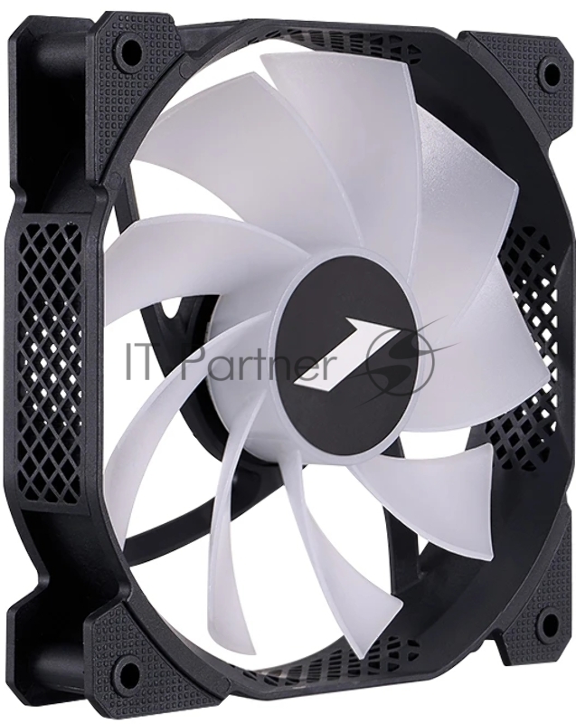 Вентилятор для корпуса 1STPLAYER F7R Black F7R-BK 120mm, 600-1800rpm, 56.34CFM, 36.99dBa, BULK