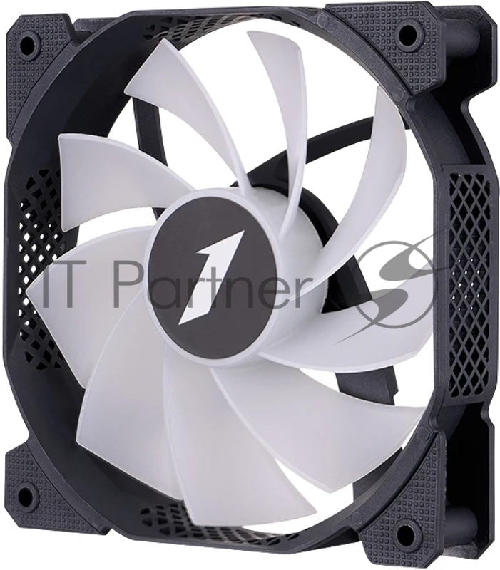 Вентилятор для корпуса 1STPLAYER F7R Black F7R-BK 120mm, 600-1800rpm, 56.34CFM, 36.99dBa, BULK