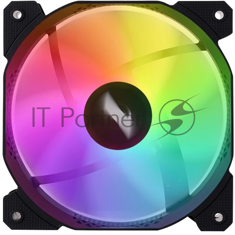 Вентилятор для корпуса 1STPLAYER F7R Black F7R-BK 120mm, 600-1800rpm, 56.34CFM, 36.99dBa, BULK