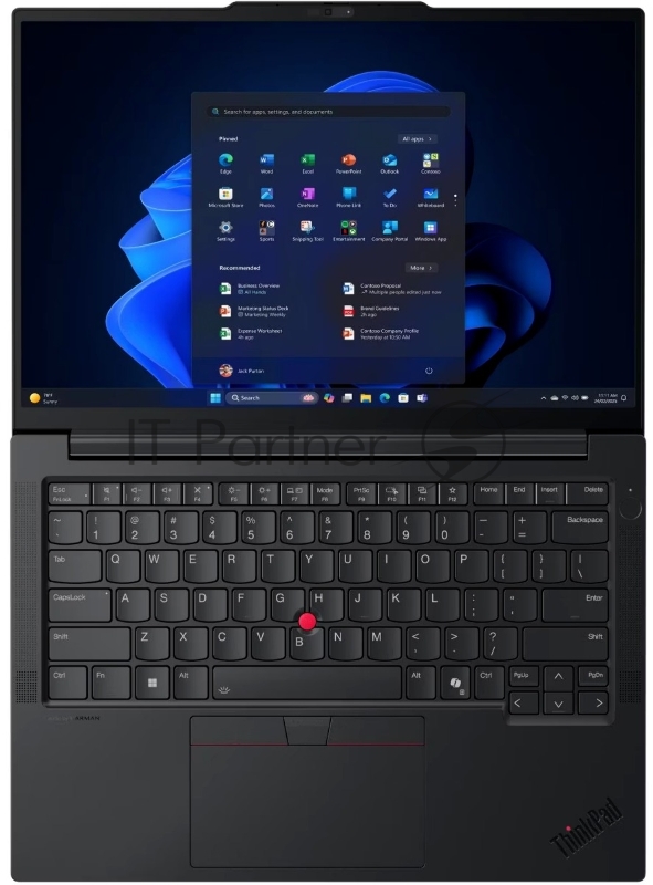 Ноутбук Lenovo ThinkPad E14 G7/14/IPS/Intel Core Ultra 7 255H/16Gb/512Gb SSD/Intel Arc 140T/no OS/черный/1.34kg