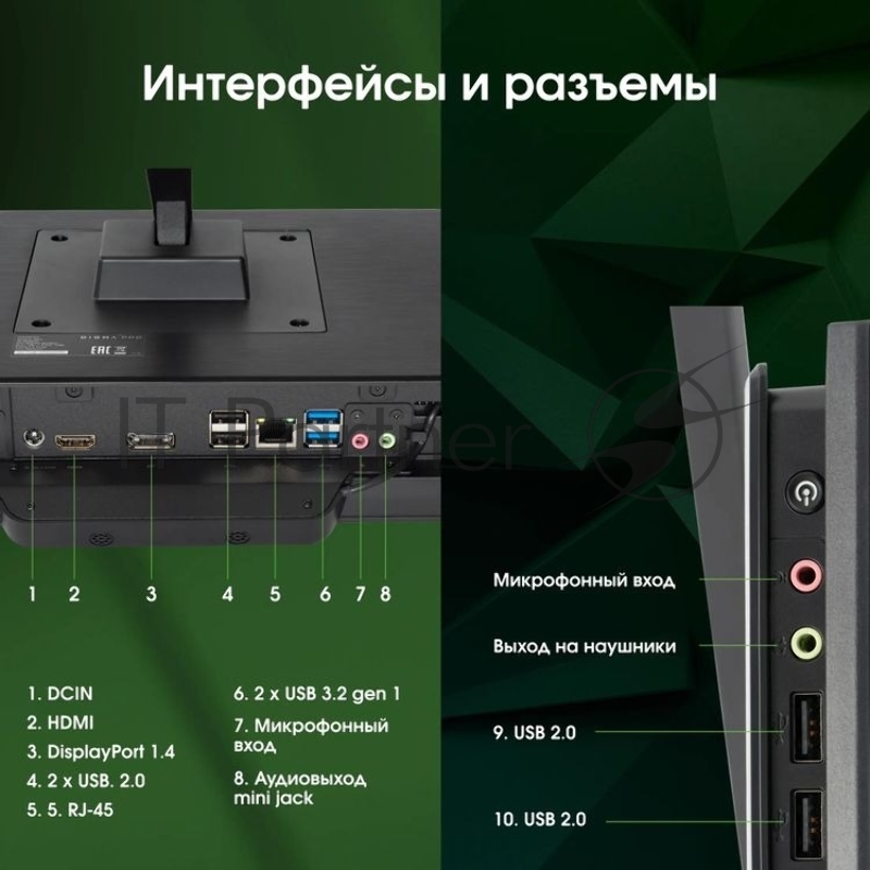 Моноблок Digma Pro Base 23.8 Full HD i3 12100 (3.3) 16Gb SSD512Gb UHDG 730 Windows 11 Pro GbitEth WiFi BT 90W клавиатура мышь Cam черный 1920x1080
