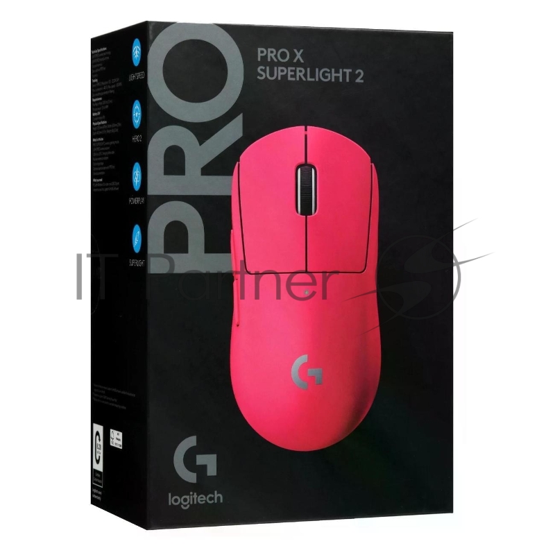 Мышь игровая беспроводная Logitech G PRO X Superlight 2 Pink (910-006801)