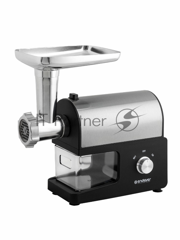 Мясорубка электрическая Endever Sigma-114, мощность 2600 Вт, черный/стальной, производительность до 2 кг/мин, функция реверс