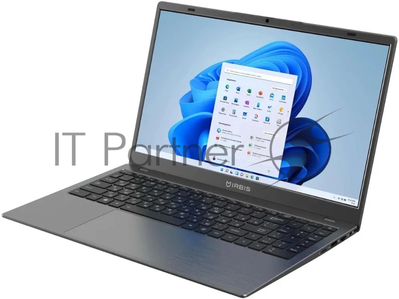 Ноутбук IRBIS GroovyBook 15 Core I5-1250P, 16GB LPDDR5+512GB NVME SSD,15,6LCD 1920*1080 IPS,Intel AX101 WIFI,Camera 2MP,TPM2.0 , 7.7V 6000mha battery, TYPE C full function,RJ45,Windows 11 Pro RUS,Grey
