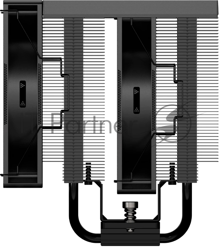 Кулер для процессора PCCooler RT720 TC BK (270W, 4-pin PWM, 157.5mm, Al/Cu, 7x6mm, 2x120mm, 73.32CFM, 34.9dBA, 2200RPM, S: 1851/1700/1200/115X, AM5/AM4, black)