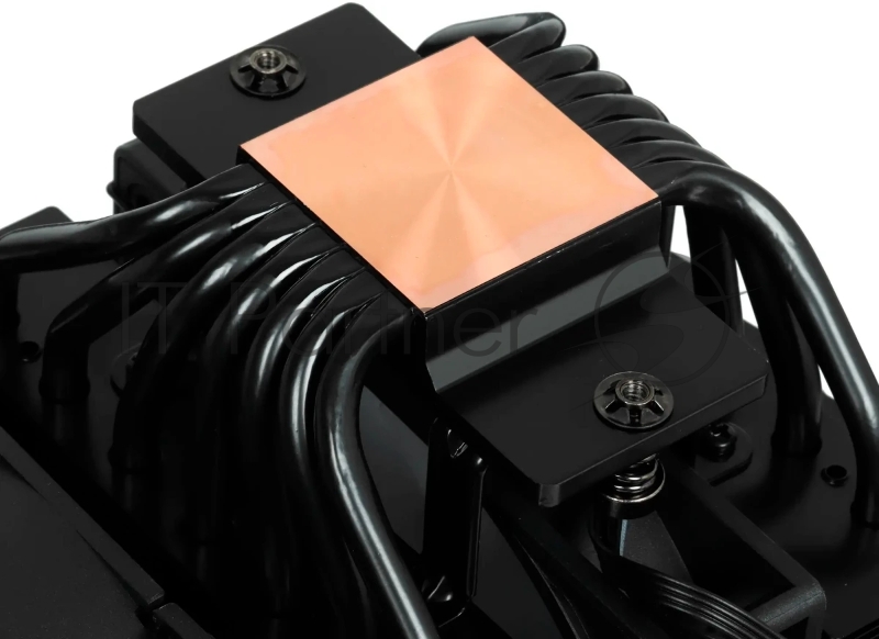 Кулер для процессора PCCooler RT720 TC BK (270W, 4-pin PWM, 157.5mm, Al/Cu, 7x6mm, 2x120mm, 73.32CFM, 34.9dBA, 2200RPM, S: 1851/1700/1200/115X, AM5/AM4, black)